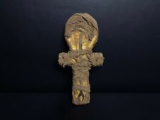 Mummified Egyptian ANKH (key of life) - Lime stone 