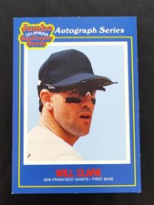 1990 Jumbo California Sunflower Seeds Food Issue Will Clark #17. Giants 