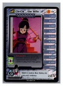 1x DBZ CCG CHI-CHI LA ESPOSA LV3 HOLO FOIL RARO 114 CELDAS SAGA DRAGON BALL Z - Imagen 1 de 1