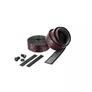 ALL NEW Ciclovation Leather Touch Magma Handlebar Tape Black/Flame Red One Size - Picture 1 of 4