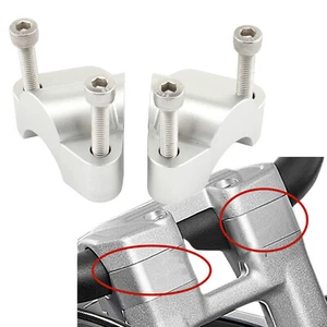 Chrome Front Handlebar Clamp Extend Heightening Kit For Tiger 1200 GT Pro 22-23 - Picture 1 of 11