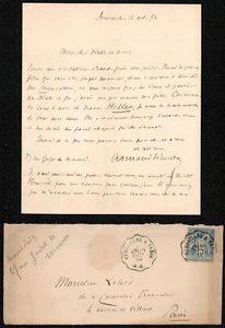 Armand Silvestre. Signed autograph letter. 1894. Louis Leloir. Theatre - Picture 1 of 1