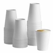 Cone Cups 4oz Disposable Biodegradable White Paper Cones Rim Cups Water  Cones