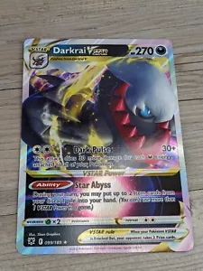 Jumbo Pokemon Gran Tamaño Darkrai V 099/189 V Estrella Arte Completo Holo Resplandor Astral - Imagen 1 de 5