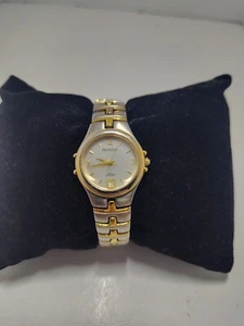 Armitron Now 75/2032 Dark Silver Gold/Round Womens Bracelet Watch New Battery - Picture 1 of 11