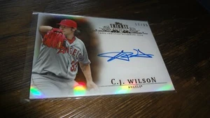 2013 TOPPS TRIBUTE # 17/35 C.J. WILSON AUTO BASEBALL CARD - Picture 1 of 2
