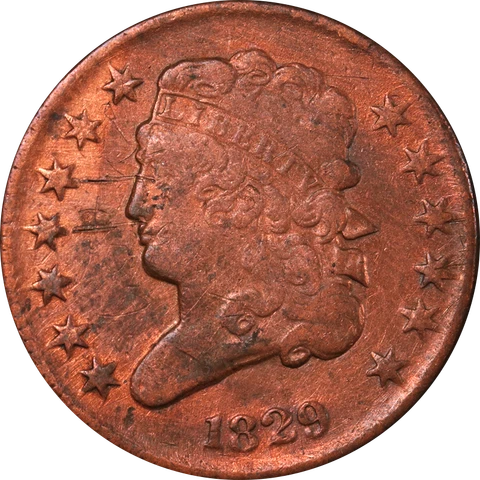 1829 Half Cent Great Deals From The Executive Coin Company Cover