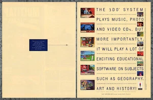 Juegos de lanzamiento de consola 3DO llamar a Panasonic 1994 anuncio impreso de 2 páginas arte vintage B 1994 - Imagen 1 de 3
