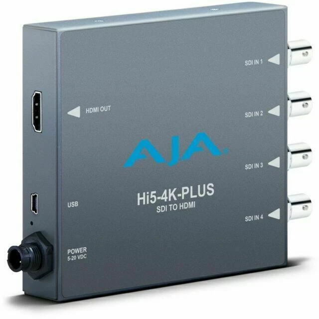 AJA Hi5-4K-Plus Pristine 3G-SDI to HDMI 2.0 Mini-Converter