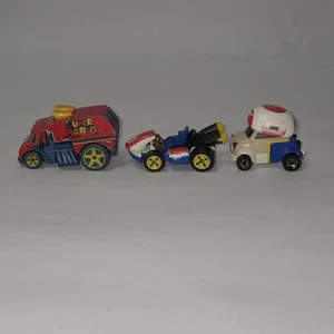 Hot Wheels Nintendo Super Mario Kart Die-Cast Cars 1/64 Scale Mattel Lot of 3 - Picture 1 of 5