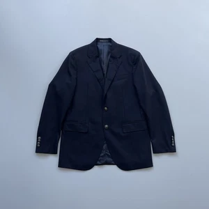 Polo by Ralph Lauren The Iconic Doeskin Two-Button Blazer Navy Men’s Size 50R - Picture 1 of 13