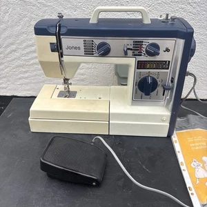 Vintage Jones VX760 Elektrische Nähmaschine - + Pedal + Zubehör für Ersatzteile - Bild 1 von 16