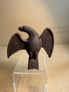 Antique Cast Iron Architectural Roof Snow Eagle Ornament USA cabin Man cave - Picture 1 of 10