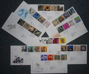 Selection of 9 Millennium Commemoratives FDCs. Excellent condition. - Picture 1 of 3