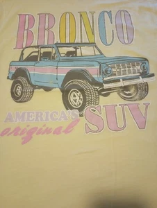 Ford Bronco America's Original SUV graphic t-shirt beige adult lrg - Picture 1 of 3