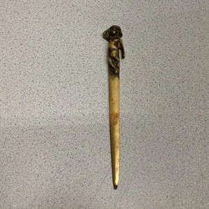 7.5” Solid Brass Letter Opener Baby/Angel/Cherub - Picture 1 of 5