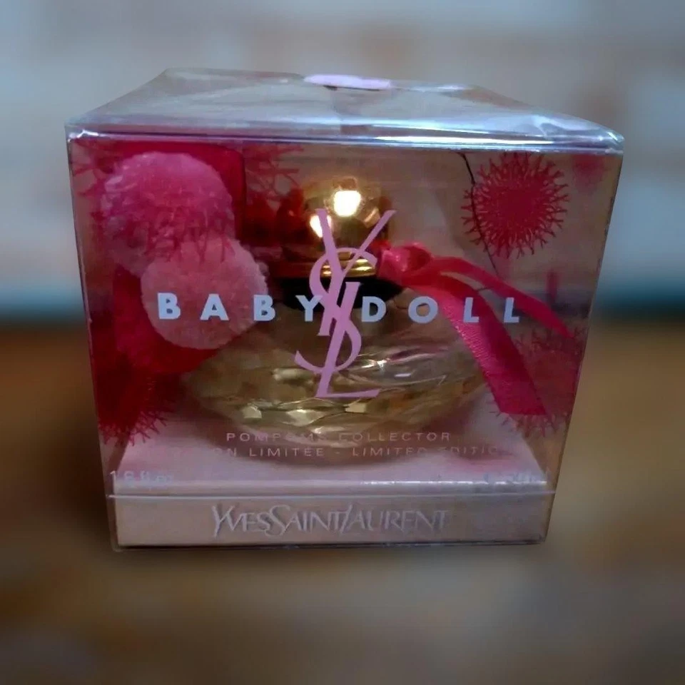 Yves Saint Laurent BABY DOLL Pompom 50 мл/1,6 унций снят с производства ограниченного тиража новый - Изображение 1 из 4
