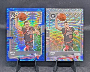 2020-21 Donruss Optic Blue Pulsar + Silver Wave Prizm ZACH LaVINE #116 Bulls [2] - Picture 1 of 6