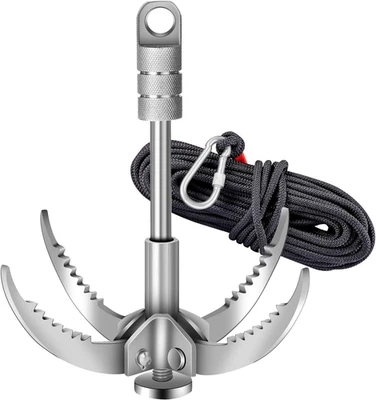 Grappling Hooks - Survival Claw Multifunctional Stainless Steel Large Hook with  - Image 1 of 4