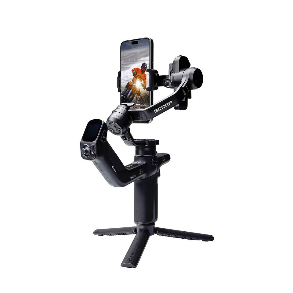 Feiyu SCORP Mini 3 Pro Handheld Gimbal Stabilizer Smartphone GoPro ML Cameras - Image 1 of 4