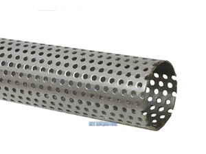 50mm 2 Inch T304 Stainless Steel Perforated Exhaust Tube Repair 1/2 M - Picture 1 of 1