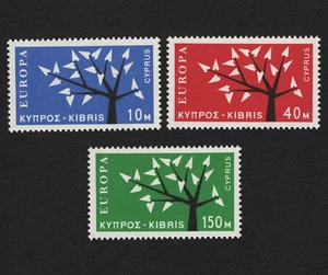 OPC 1962 Cipro Europa Set Sc#219-221 MNH - Foto 1 di 1