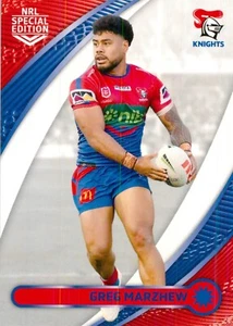 2024 Newcastle Knights NRL TLA Special Edition Card - Greg Marzhew - Picture 1 of 3