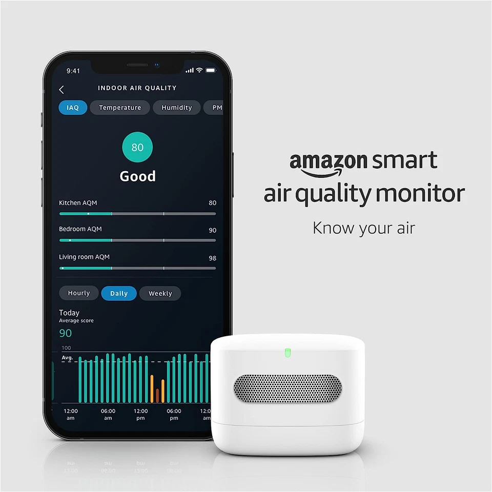 Smart Air Quality Monitor – Know Your Air, Works with Alexa - Image 1 of 1