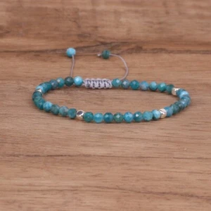 Apatite Faceted Beads Bracelet  - Picture 1 of 1