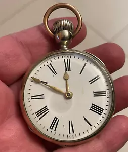 Montre Gousset ROSKOPF Patent "La prolétaire type 1" fonctionne - Imagen 1 de 6