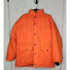 Size Large Winchester Orange Blaze Hunting Jacket Coat Insulated Warm w/ Hood