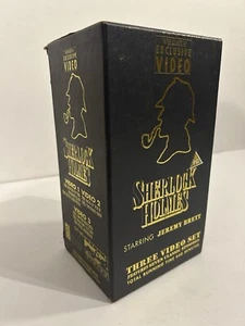 Sherlock Holmes WH Smith exclusive VHS 3 Video set - Picture 1 of 10