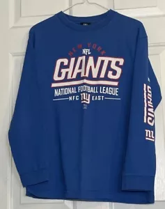 NFL Team Apparel-NY Giants Long Sleeve Tee-Mens Size M Pre-owned - Picture 1 of 5