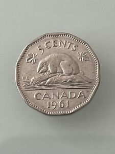 1961 Canada - 5 cents - Elizabeth II - Coin / Pièce