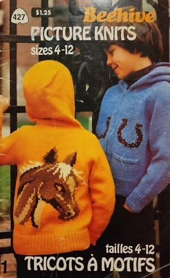 Picture Knits Sizes 4-12 Tricots A Motifs Patterned Knitwear Patterns By Beehive - Image 1 of 4