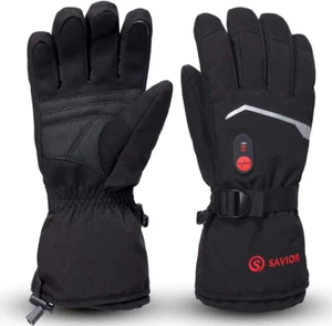 SAVIOR HEAT Heated Gloves, Unisex Rechargeable Battery Powered Electric Heating - Picture 1 of 12