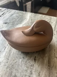 1980 Duck Swan Island Design M. Smith Artful Cooking Casserole Dish - Picture 1 of 7