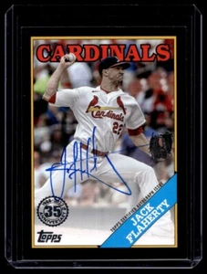 2023 Topps 1988 Black Auto Jack Flaherty Auto 41/99 St. Louis Cardinals #88BA-JF - Picture 1 of 2