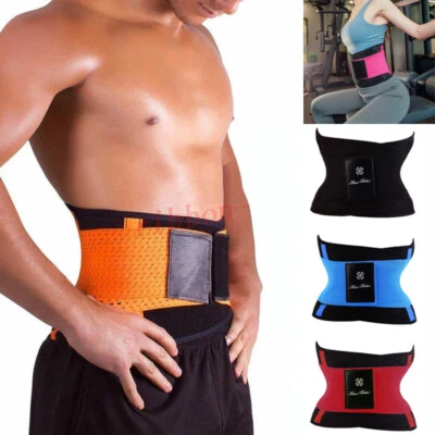 Men&Women Waist Trainer Belts Thermo Shaper Fitness Fajas Slim Belly Wrap - Image 1 of 4