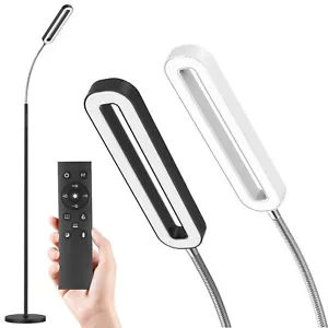 LED Stehleuchte Stehlampe Flexibler Schwanenhals Dimmbar Leselampe Standleuchte - Bild 1 von 25