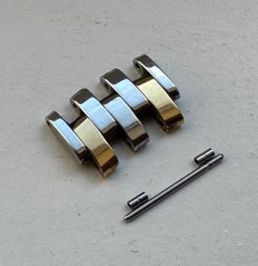 1x Omega De Ville Prestige Steel & 18K Yellow Gold Link 16mm 114DE15072 1507/834 - Picture 1 of 10