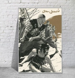 Die sieben Samurai Seven Samurai (1954)   Movie Film POSTER Plakat  - 119c - Bild 1 von 1