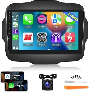 64 GB para Jeep Renegade 2015-2020 Apple Carplay Android 13 coche estéreo radio GPS - Imagen 1 de 7