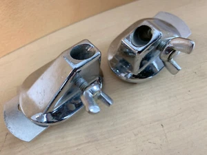 SLINGERLAND 50s 60s Vtg L/R Pair SPUR MOUNT Bass Drum Leg Bracket Parts 5/16-in. - Picture 1 of 5