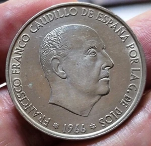 ESPAGNE - 100 pesetas argent de 1966 - Franco - SPL - Picture 1 of 2