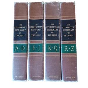The Interpreter's Dictionary of Bible 1962 4 Volume Set HC Book Abingdon - Picture 1 of 7
