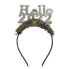 Hello 2022 Headbands Stars Tinsel Hair Bands for Creative Party Props