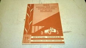 20th Annual 500 Mile Official Program of Indianapolis 1932 Race - Picture 1 of 2