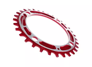 Plato Aerozine XONE 11 velocidades MTB eBike bicicleta ancho estrecho 32T color rojo - Imagen 1 de 9
