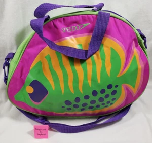 SPEEDO Insualted Tropical Fish Shoulder Bag Lunch Box lunchbox 90s 1990 vintage - Picture 1 of 12